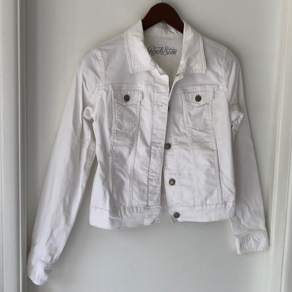 old navy white jean jacket